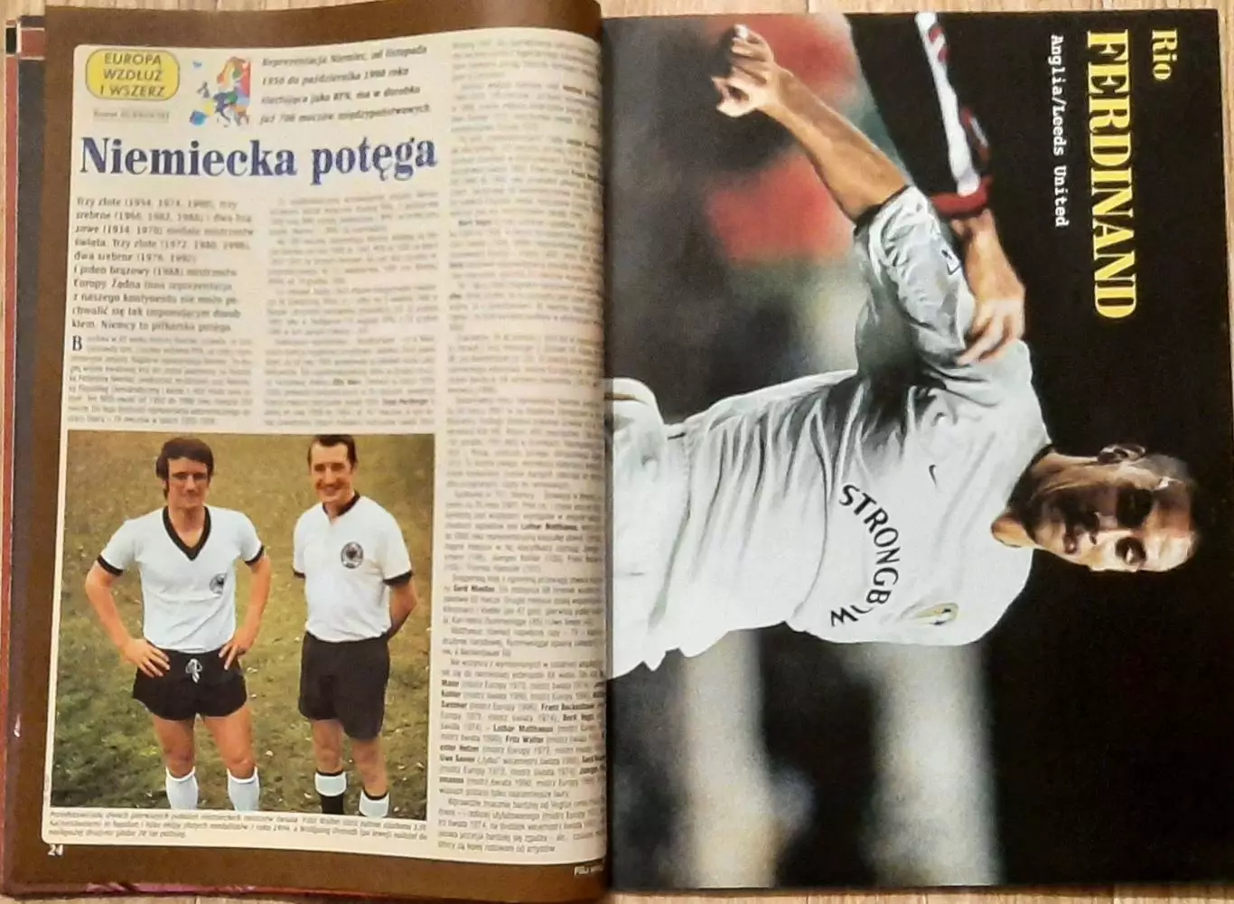 Журнал Pilka Nozna plus 2001 постер двосторонній Мендьєта / Елбер формат А2 4