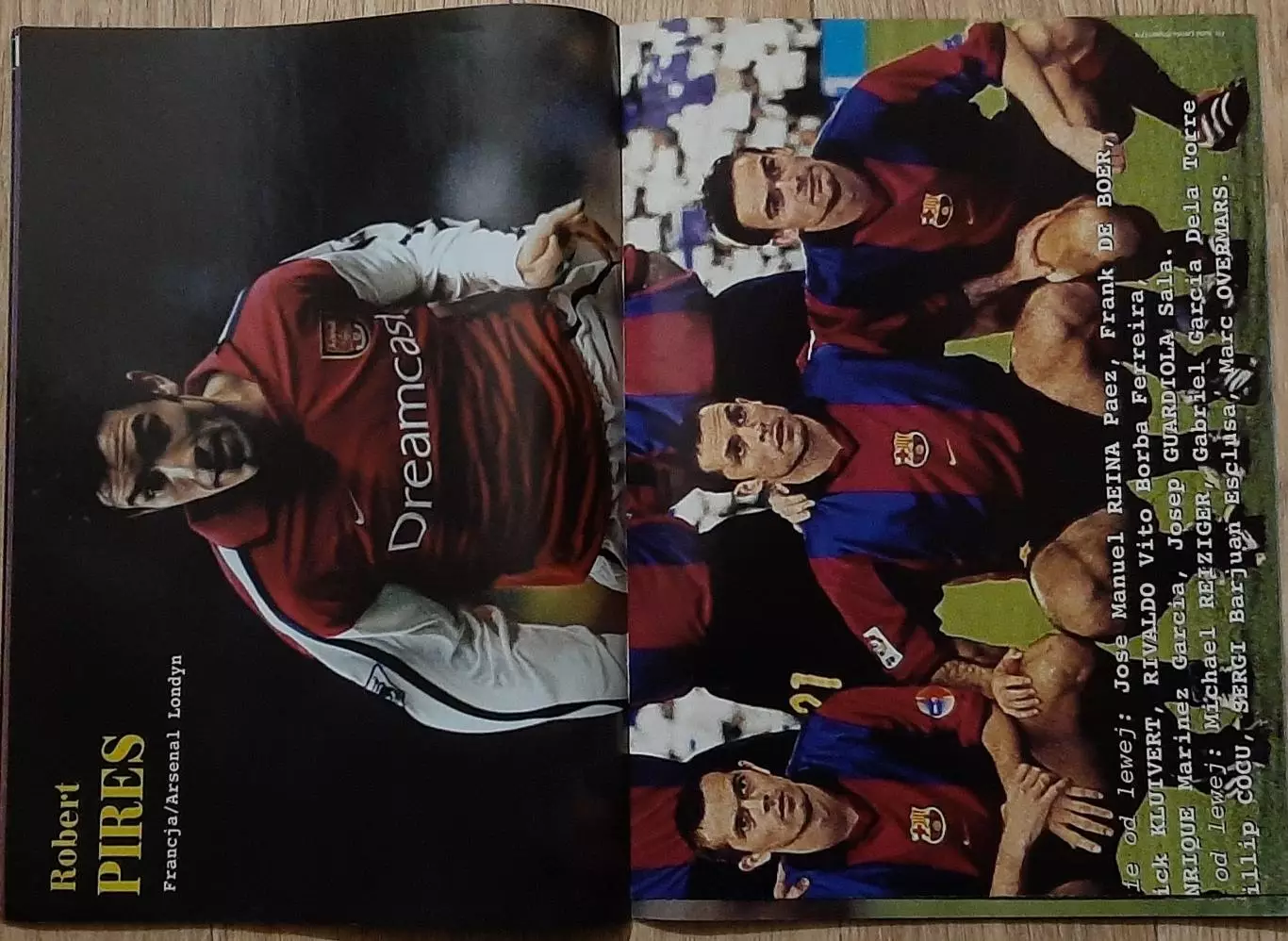 Pilka nozna plus 2001 постери Барселона / Польща (А2); Ларссон/Пірес (А3) 4