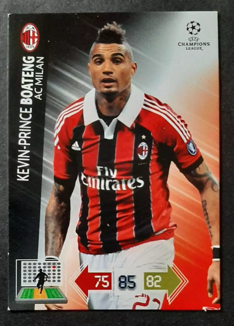 Картка Panini Kevin - Prince Boateng/ Кевін- Прінс Боатенг Мілан Італія 2012/13
