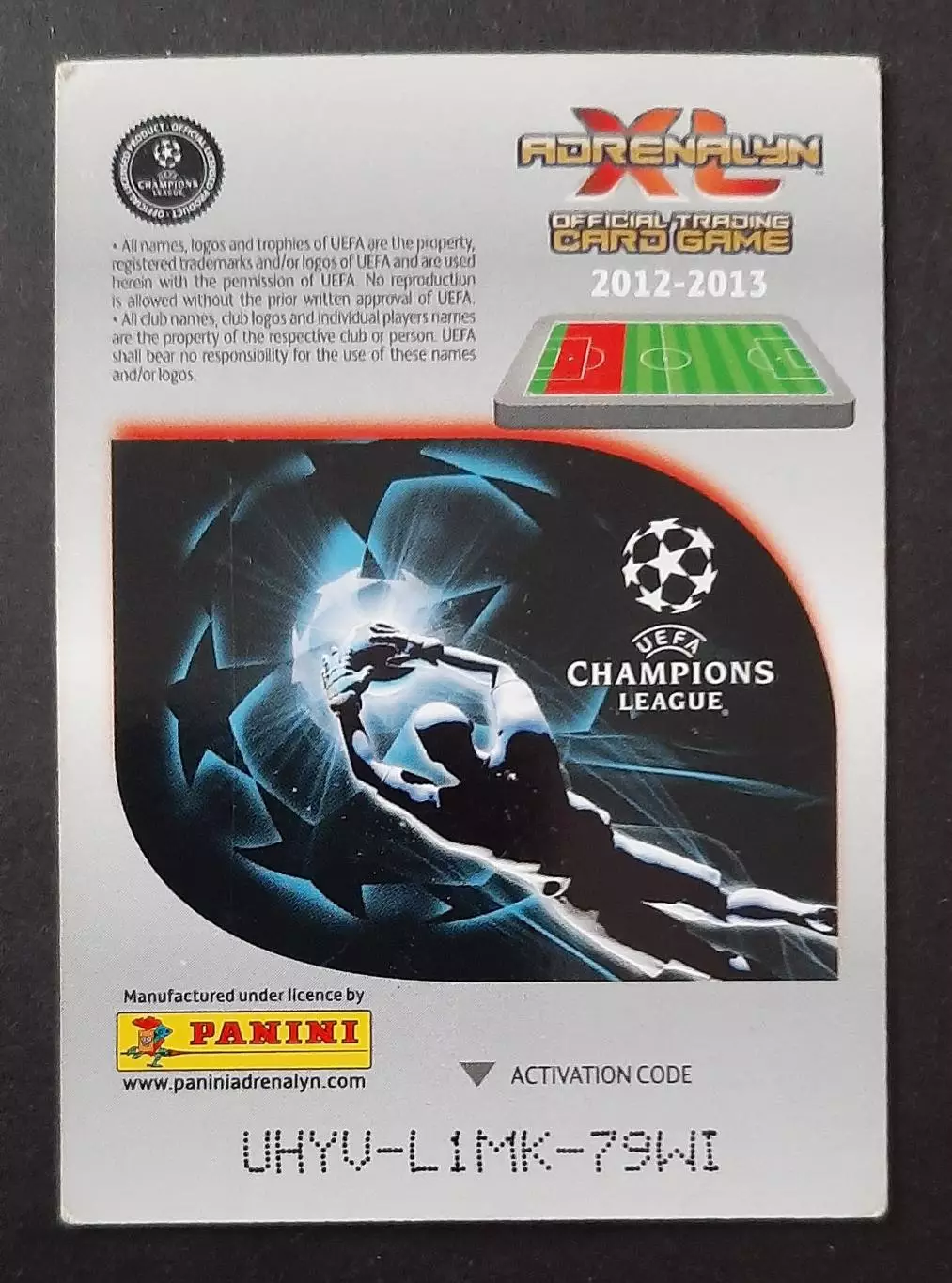 Картка Panini Daniele Bonera / Даніеле Бонера Мілан Італія 2012/13 1