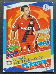 Картка Topps Javier Hernandez/ Хав'єр Ернандес Баєр Леверкузен 2016/17