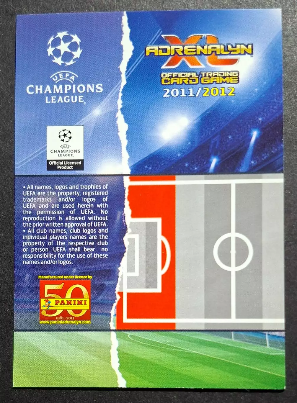 Картка Panini Walter Samuel / Вальтер Самуель Інтер Італія 2011/12 1