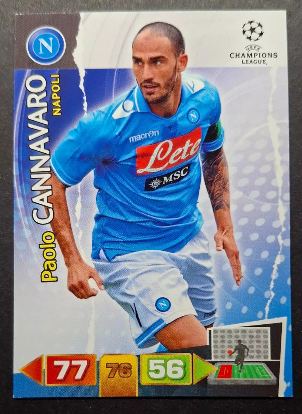 Картка Panini Paolo Cannavaro/ Паоло Каннаваро Наполі Італія 2011/12