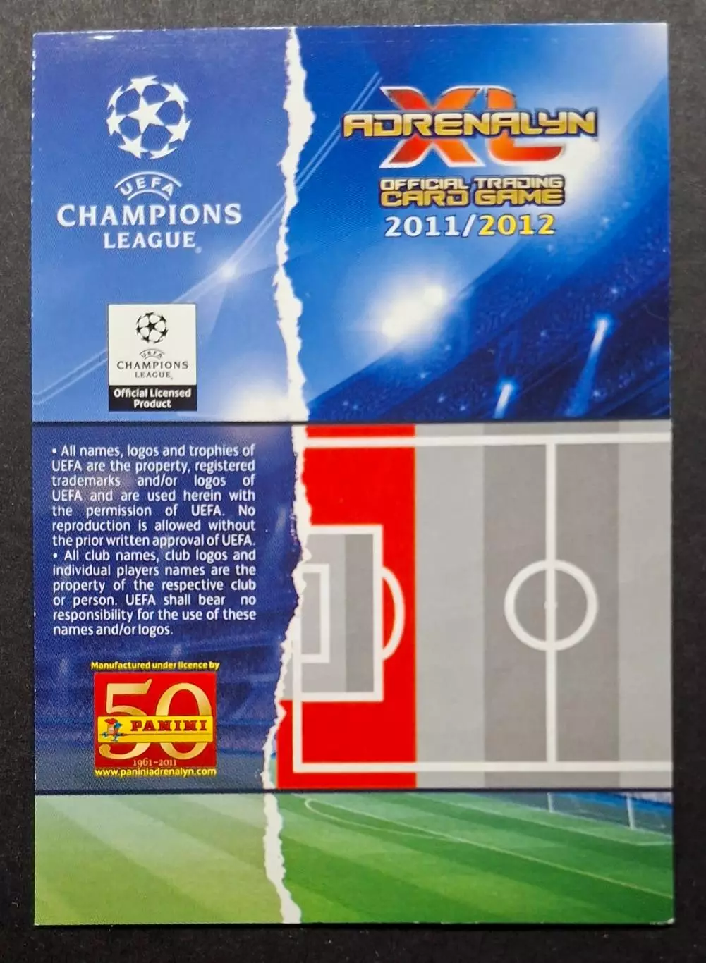 Картка Panini Paolo Cannavaro/ Паоло Каннаваро Наполі Італія 2011/12 1