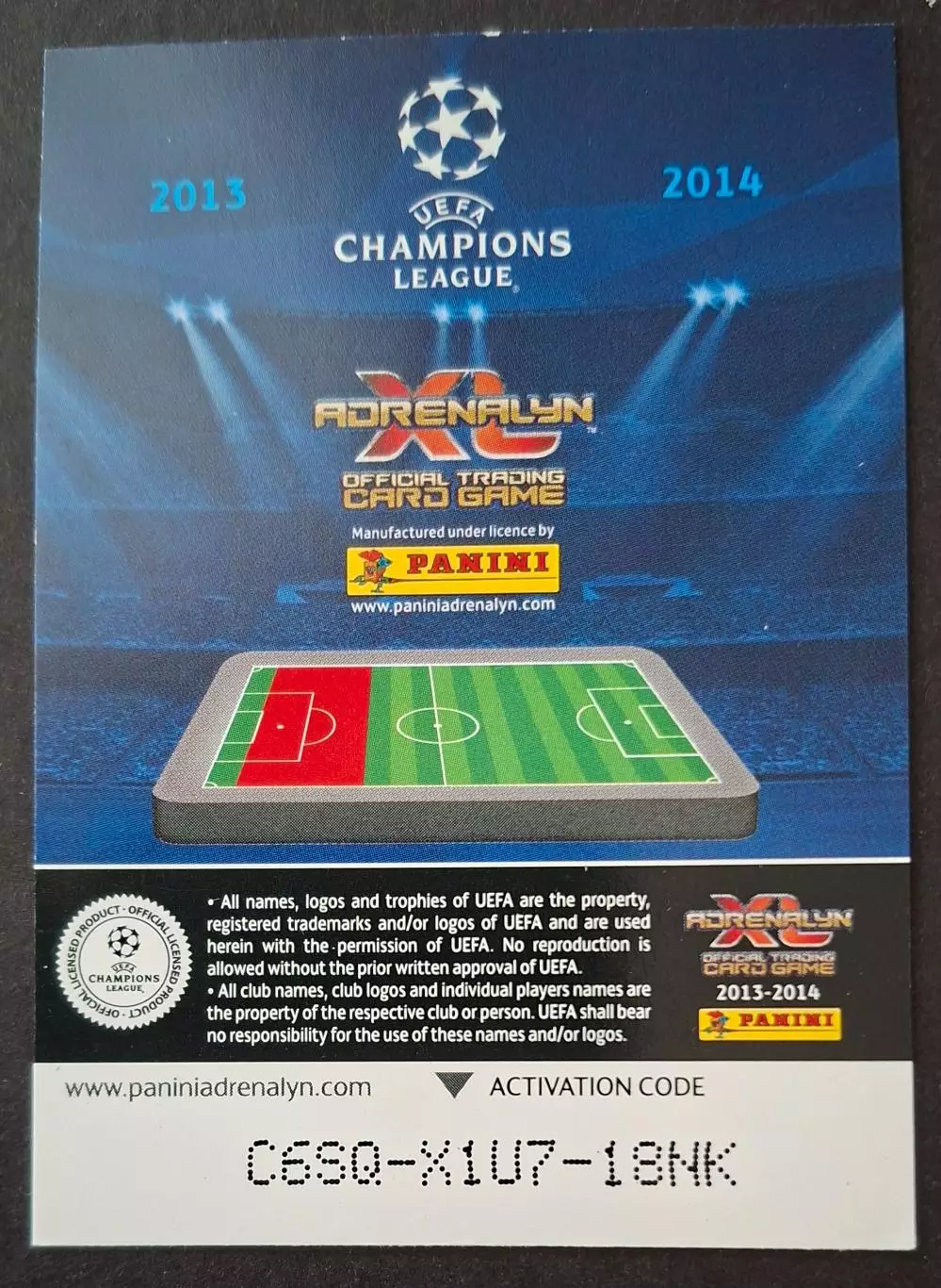 Картка Panini Raul Albiol / Рауль Альбіоль Наполі Італія 2013/14 1