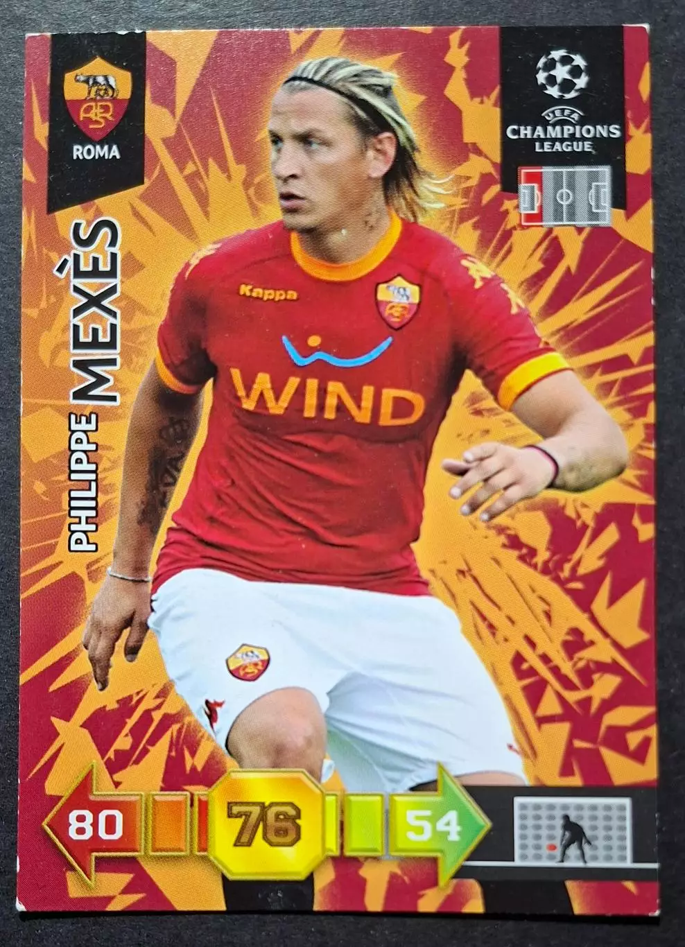 Картка Panini Philippe Mexes / Філіпп Мексес Рома Італія 2010/11