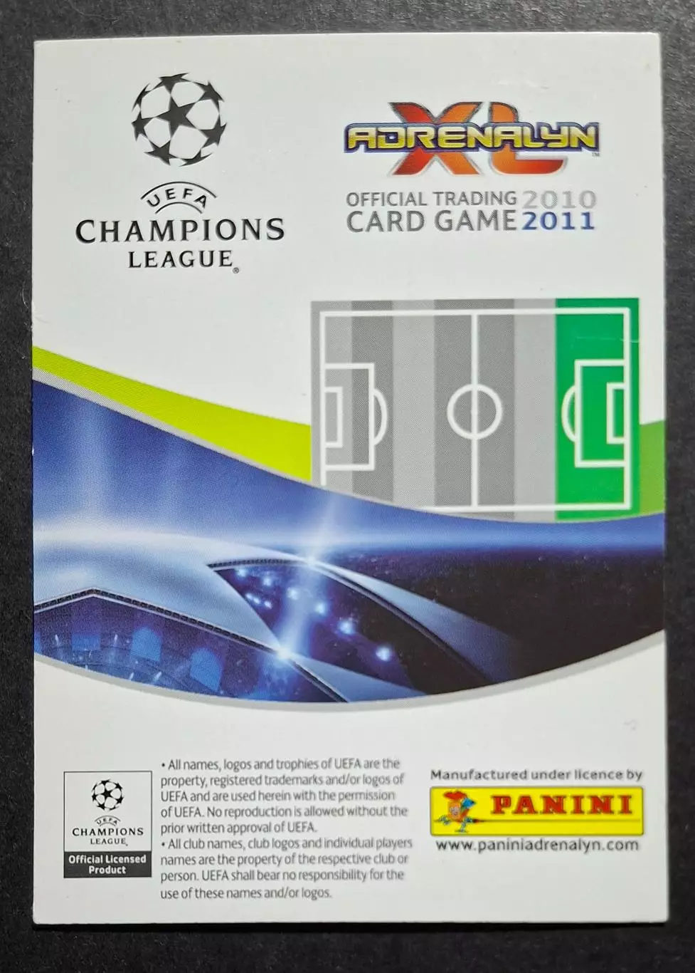 Картка Panini Jeremy Menez / Жеремі Менез Рома Італія Ліга Чемпіонів 2010/11 1