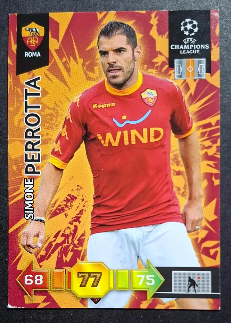 Картка Panini Simone Perrotta / Сімоне Перротта Рома Італія Ліга Чемпіонів 2010