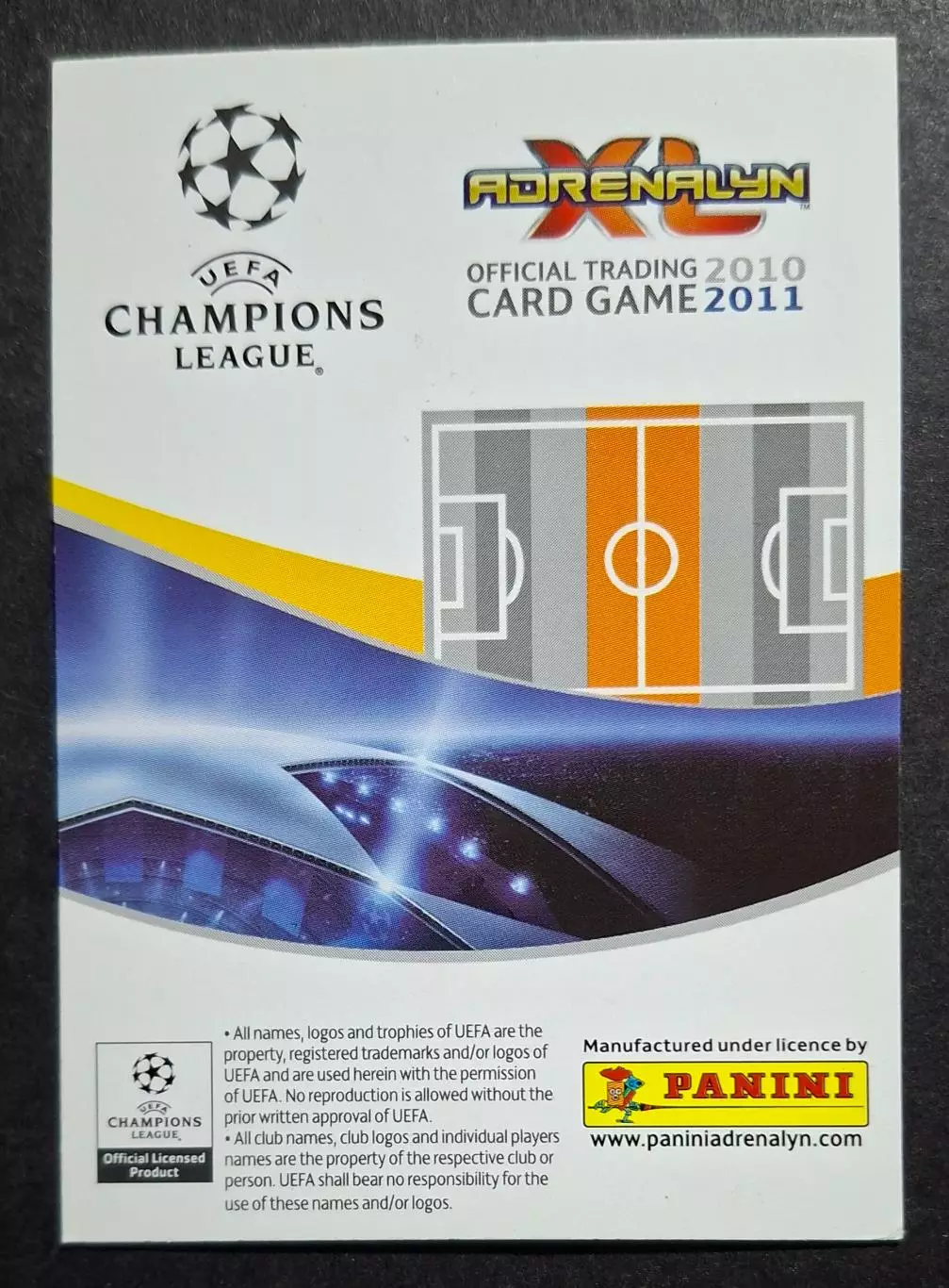 Картка Panini Simone Perrotta / Сімоне Перротта Рома Італія Ліга Чемпіонів 2010 1