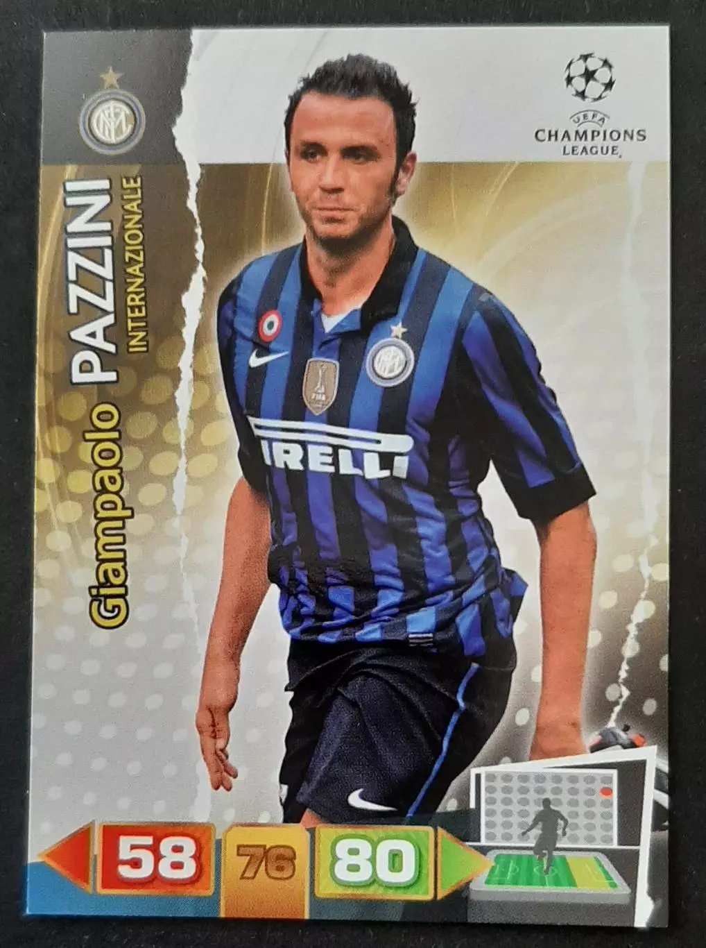 Картка Panini Giampaolo Pazzini / Джампаоло Паццині Інтер Італія ЛЧ 2011/12