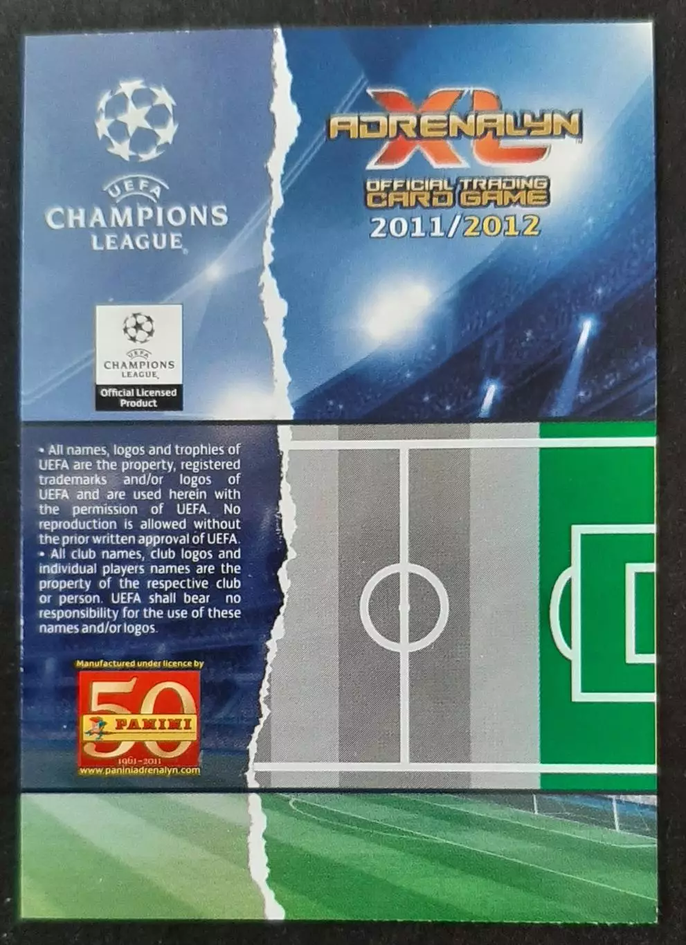 Картка Panini Giampaolo Pazzini / Джампаоло Паццині Інтер Італія ЛЧ 2011/12 1