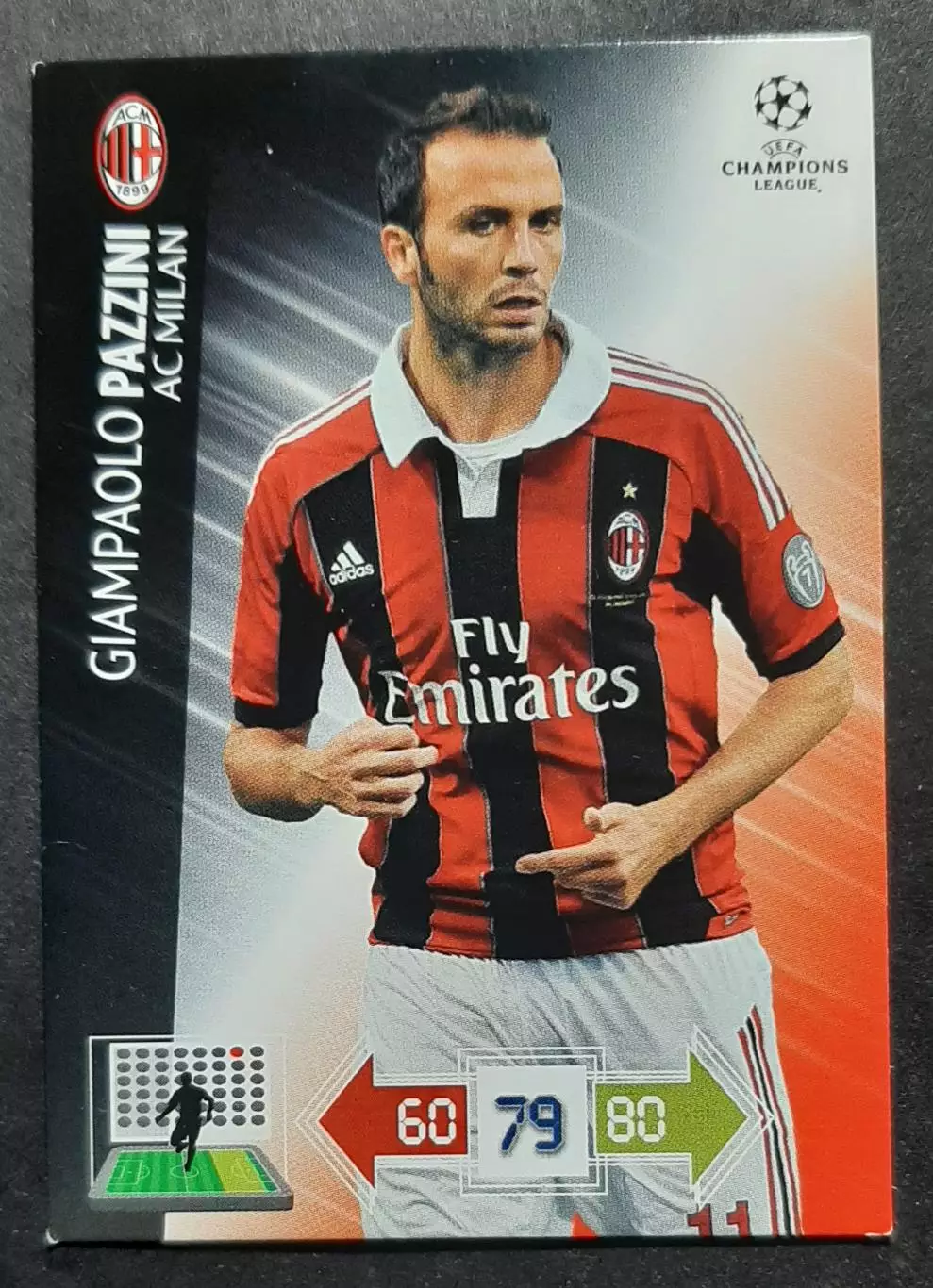 Картка Panini Giampaolo Pazzini / Джампаоло Паццині Мілан Італія ЛЧ 2012/13