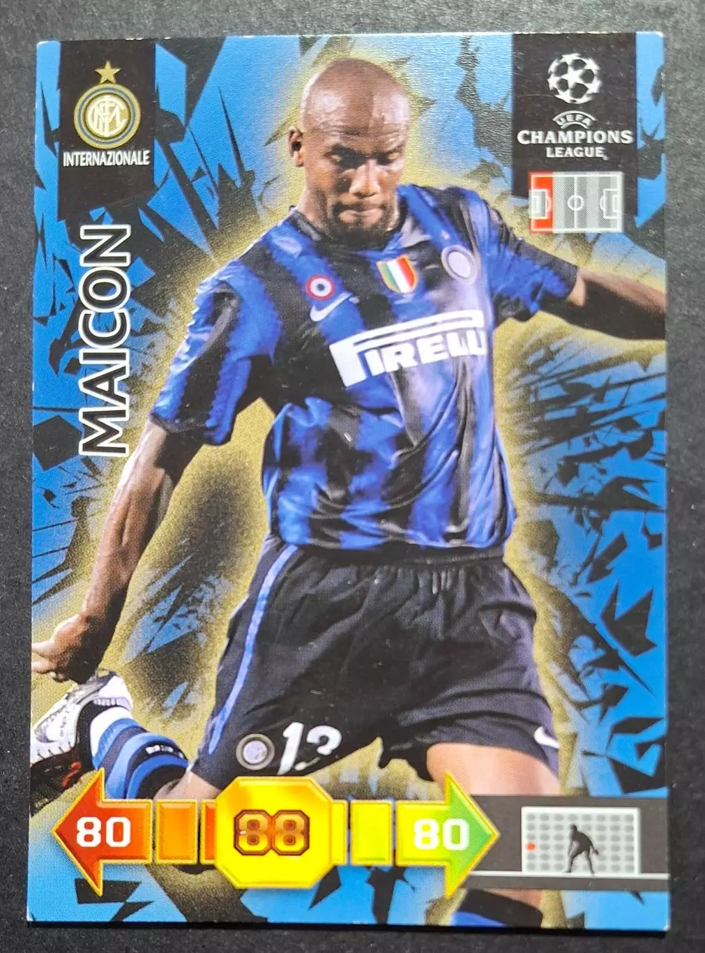 Картка Panini Maicon / Майкон Інтер Італія Ліга Чемпіонів 2010/11