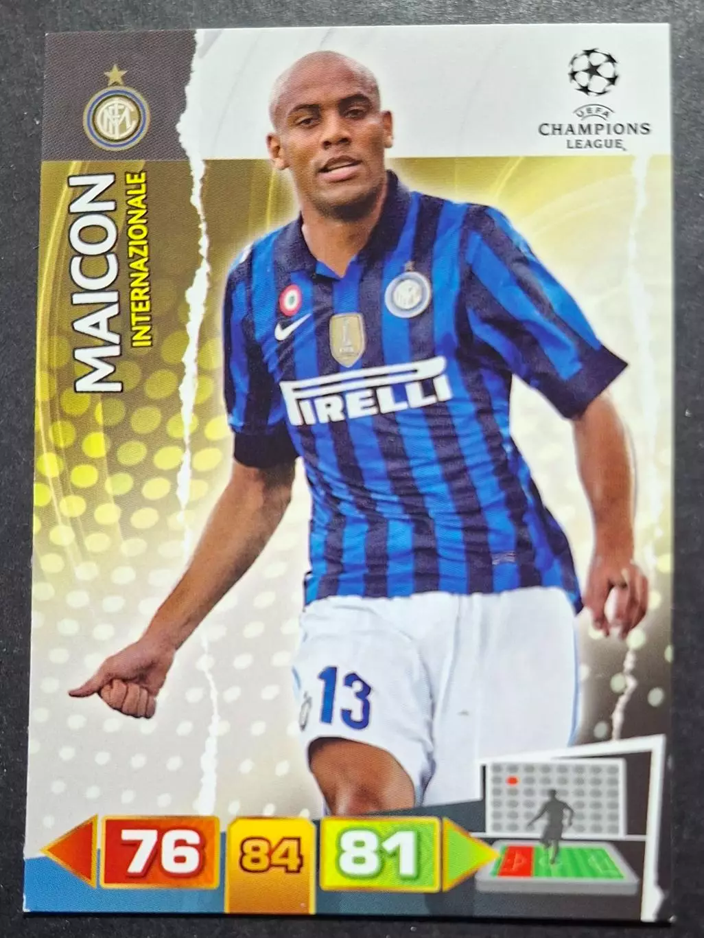 Картка Panini Maicon / Майкон Інтер Італія Ліга Чемпіонів 2011/12