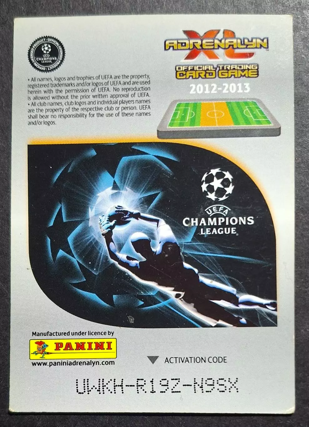 Картка Panini Riccardo Montolivo / Ріккардо Монтоліво Мілан Італія ЛЧ -2012/13 1