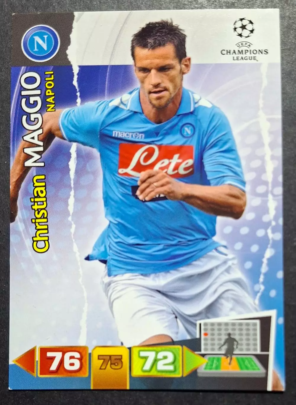 Картка Panini Christian Maggio /Крістіан Маджо Наполі Італія Ліга Чем. 2011/12