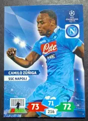 Картка Panini Camilo Zuniga/ Каміло Суньїга Наполі Італія Ліга Чемпіонів 2013/14