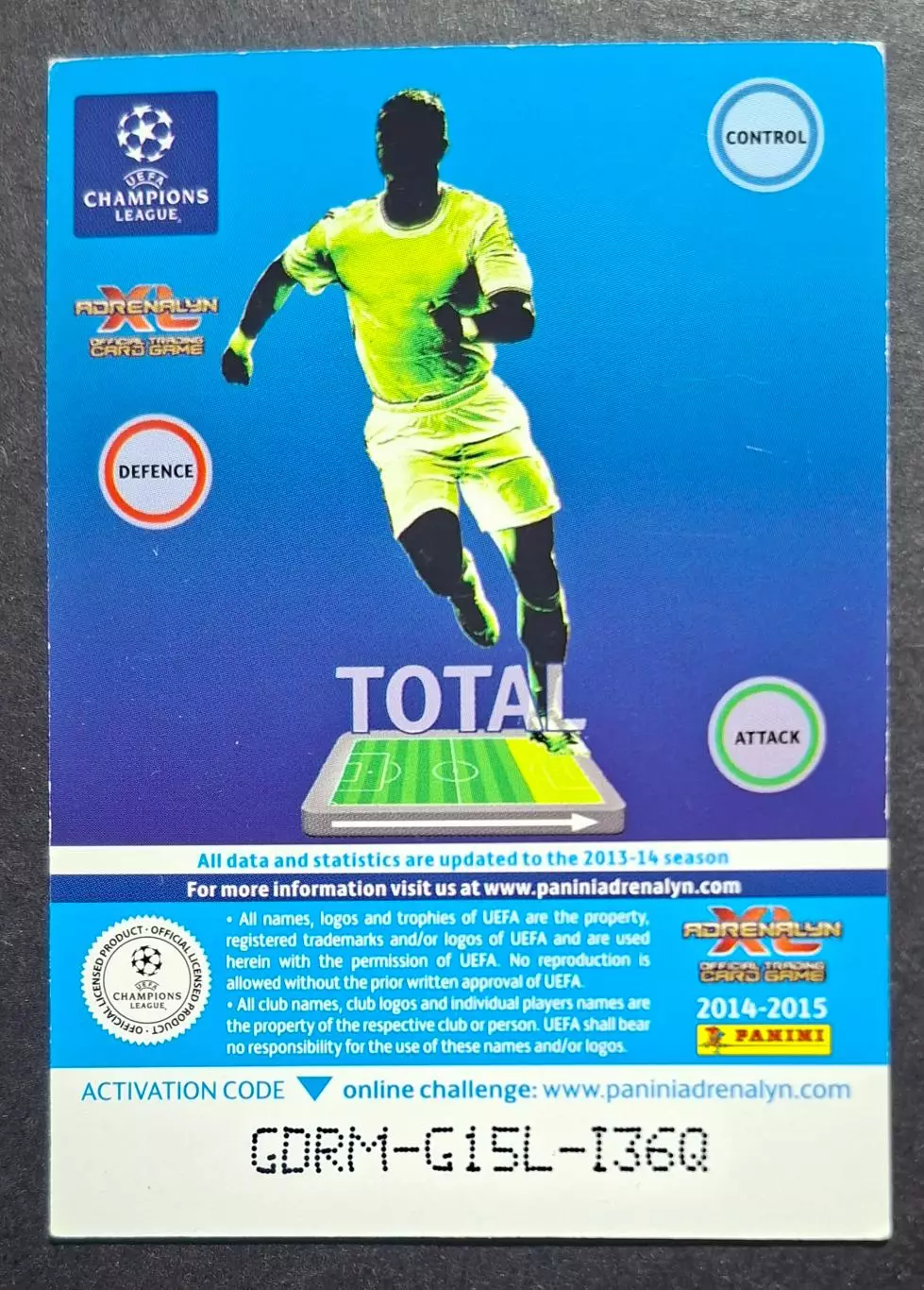 Картка Panini Fernando Llorente / Фернандо Льоренте Ювентус Італія ЛЧ 2014/15 1
