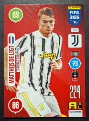 Картка Panini Matthijs De Ligt / Маттейс Де Лігт Ювентус Італія ЛЧ 2021