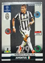 Картка Panini Roberto Pereyra / Роберто Перейра Ювентус Італія ЛЧ 2014/15