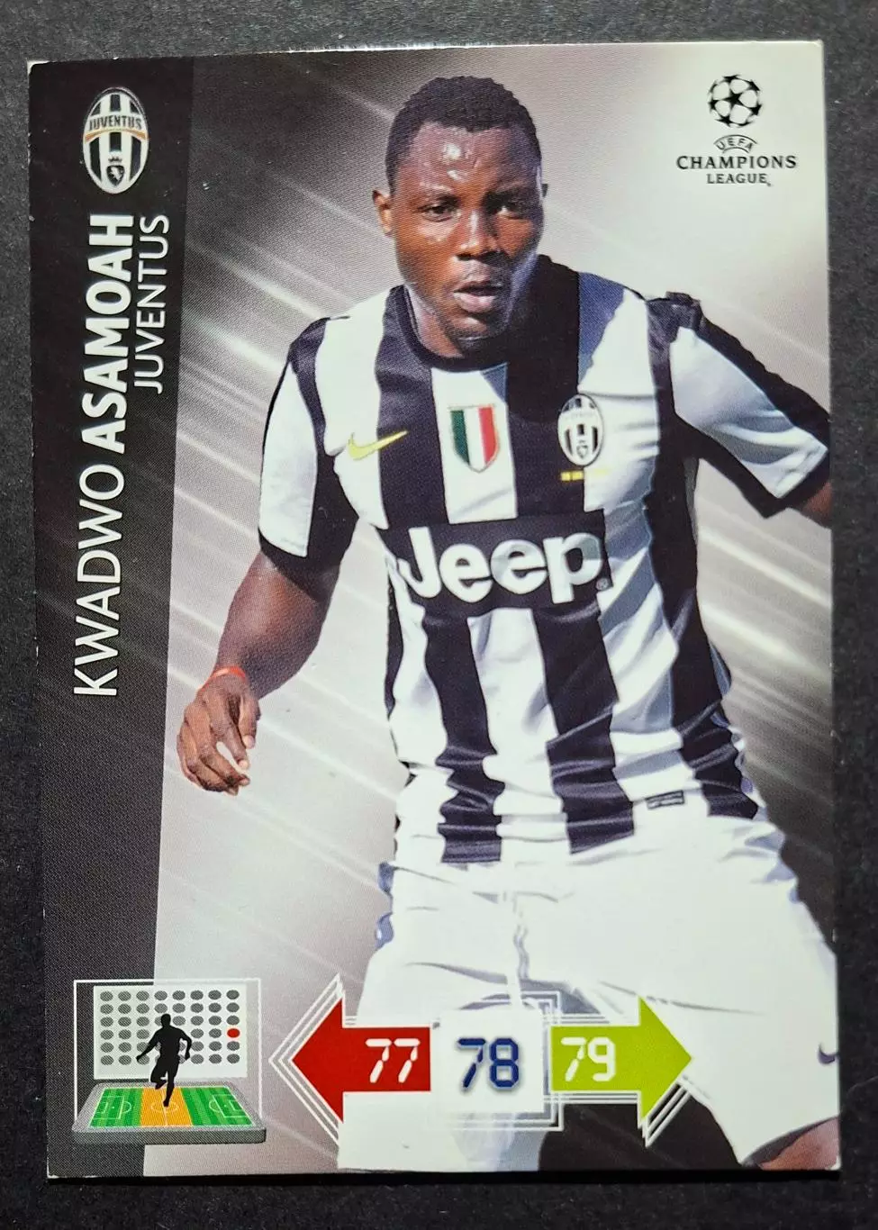 Картка Panini Kwadwo Asamoah / Квадво Асамоа Ювентус Італія Ліга Чем. 2012/13