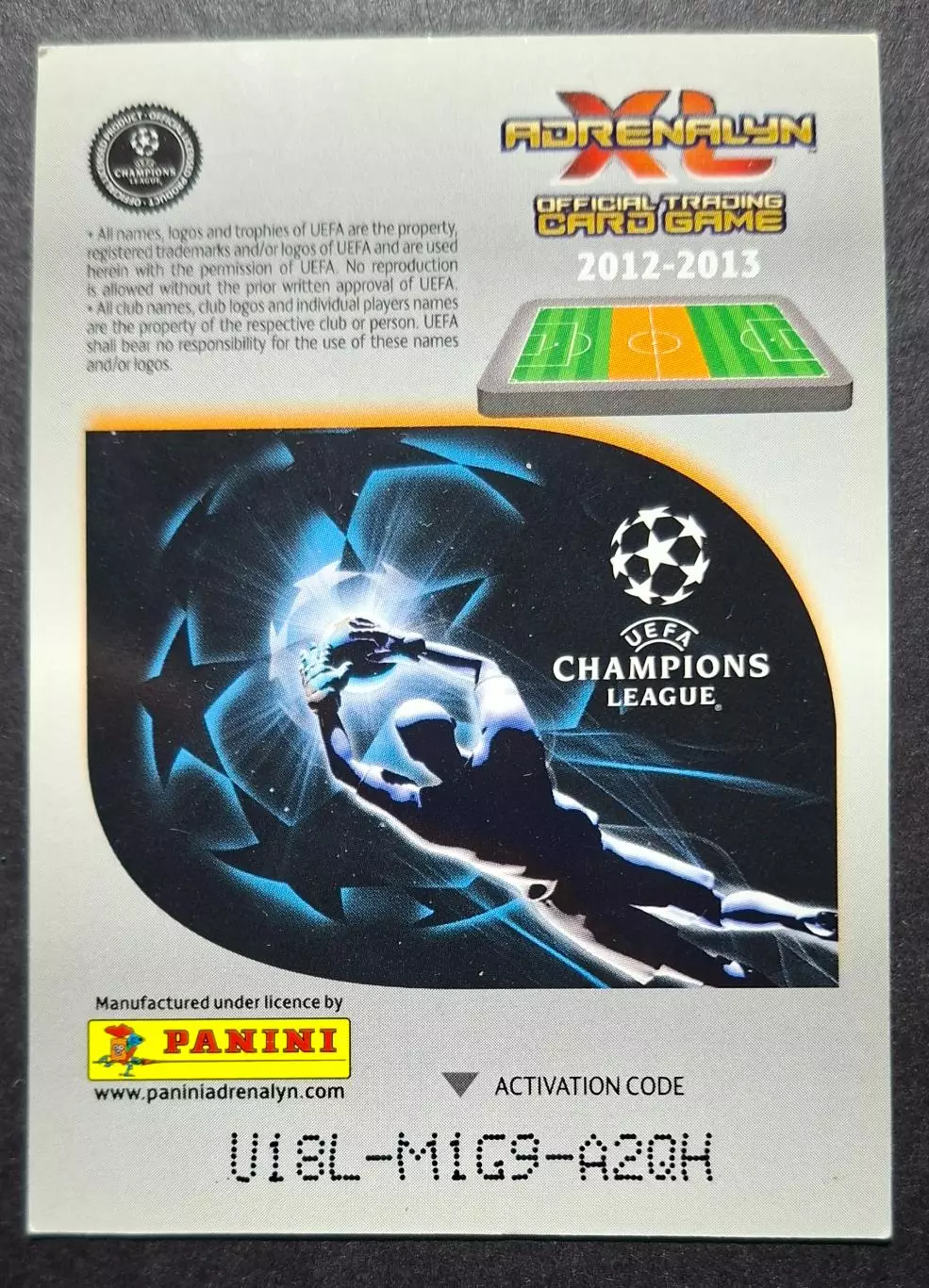 Картка Panini Kwadwo Asamoah / Квадво Асамоа Ювентус Італія Ліга Чем. 2012/13 1