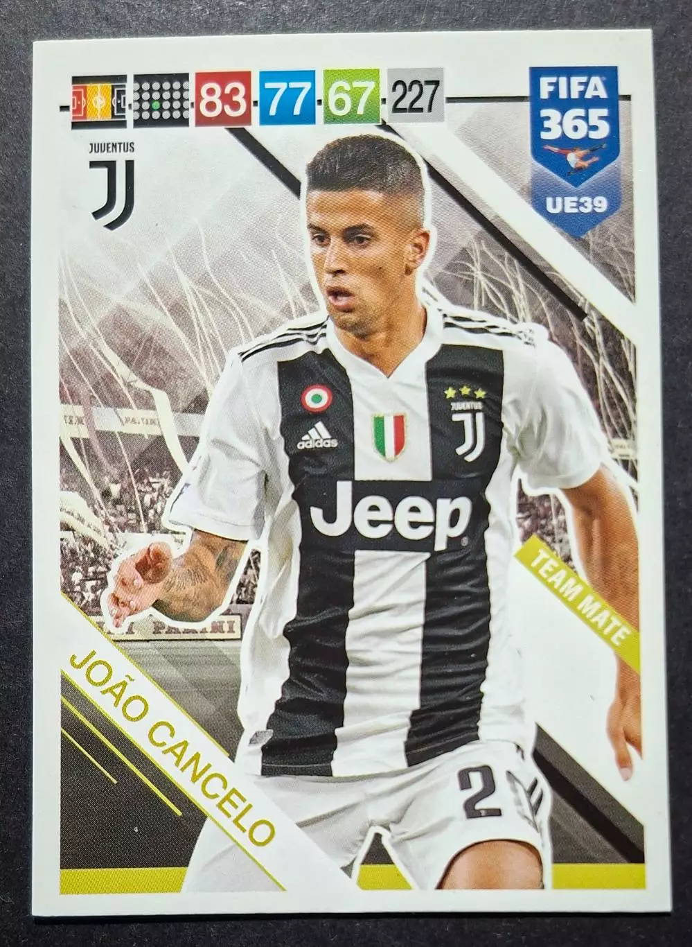 Картка Panini Joao Cancelo / Жуан Канселу Ювентус Італія Ліга Чемпіонів 2019