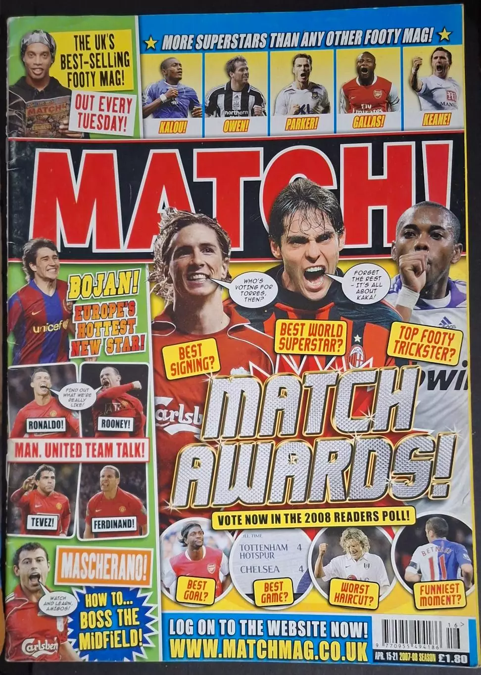 Журнал Match Англія (квітень 2008) Постери