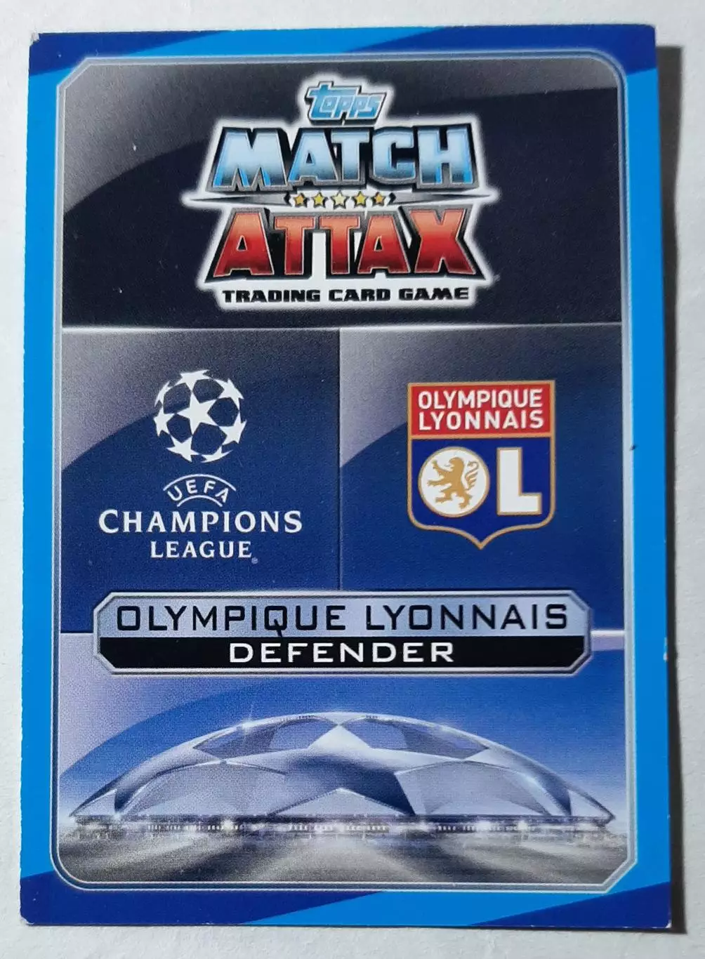 Картка Topps Jeremy Morel / Жеремі Морель Ліон Франція Ліга Чемпіонів 2016/17 1