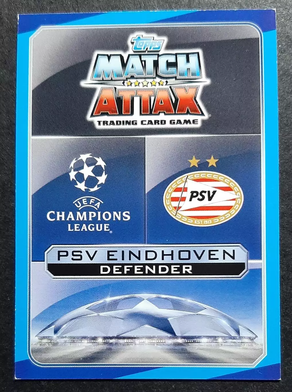 Картка Topps Jetro Willems / Єтро Віллемс ПСВ Ейндховен Ліга Чемпіонів 2016/17 1