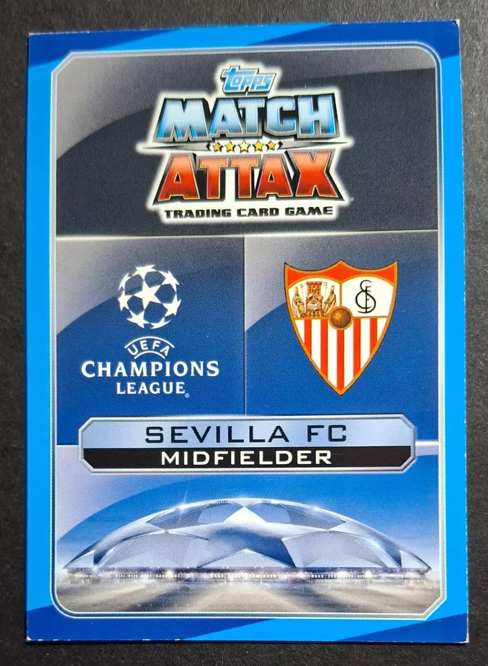 Картка Topps Vicente Iborra / Вісенте Іборра Севілья Іспанія Ліга Чемпіонів 2016 1