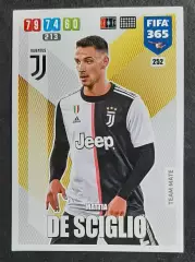 Картка Panini De Sciglio / Де Шильйо Ювентус Італія 2020
