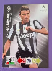 Картка Panini Andrea Barzagli / Андреа Барцальї Ювентус Італія 2012/13