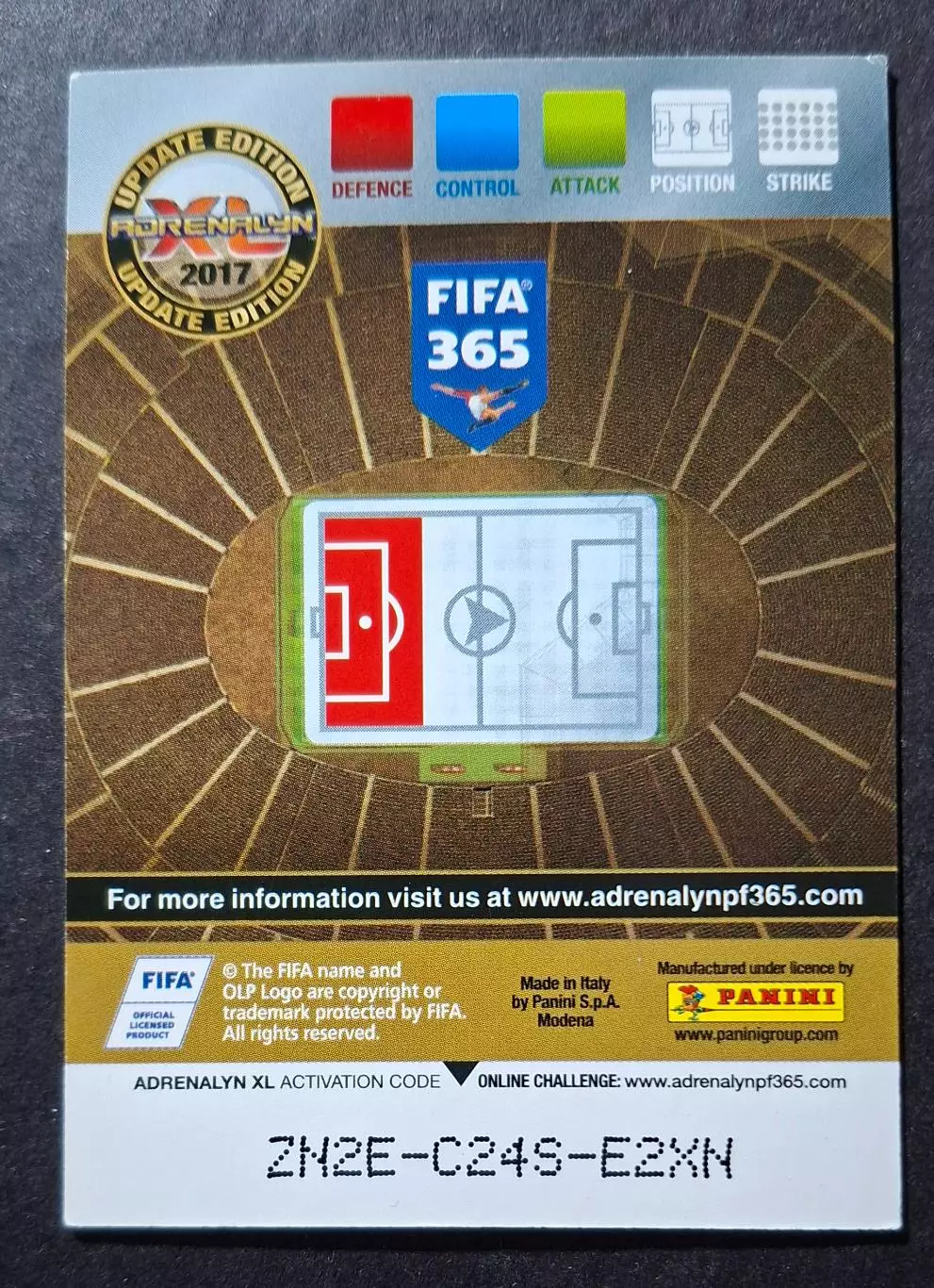 Картка Panini Daniele Rugani / Даніеле Ругані Ювентус Італія 2017 1