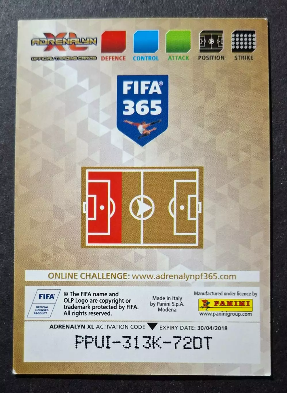 Картка Panini Daniele Rugani / Даніеле Ругані Ювентус Італія 2018 1