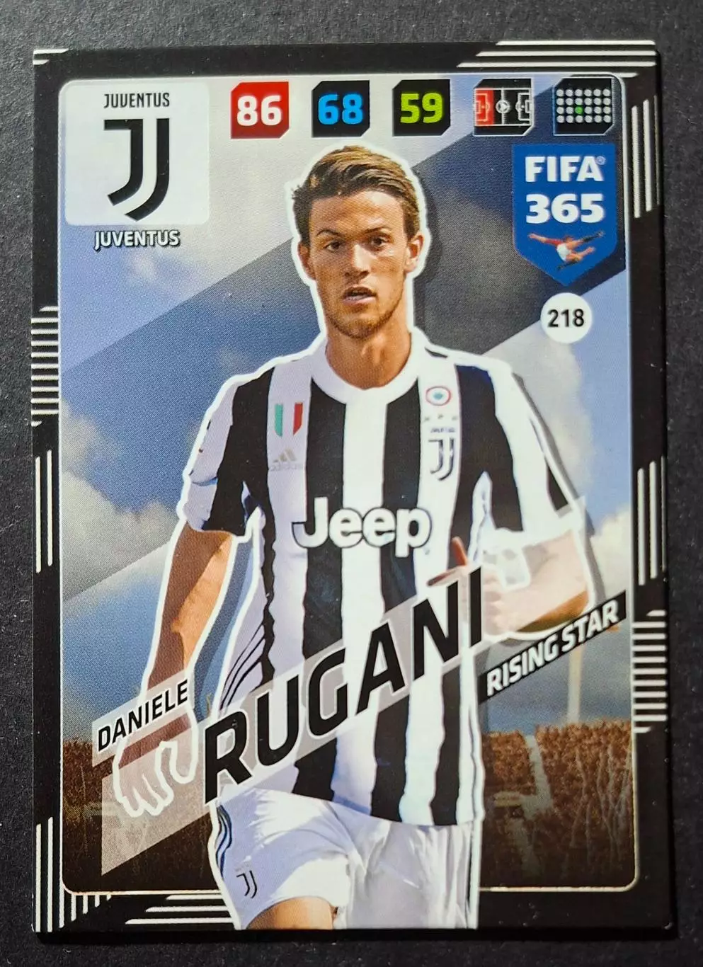 Картка Panini Daniele Rugani / Даніеле Ругані Ювентус Італія 2018