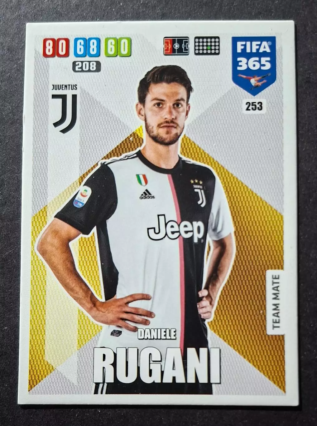 Картка Panini Daniele Rugani / Даніеле Ругані Ювентус Італія 2020