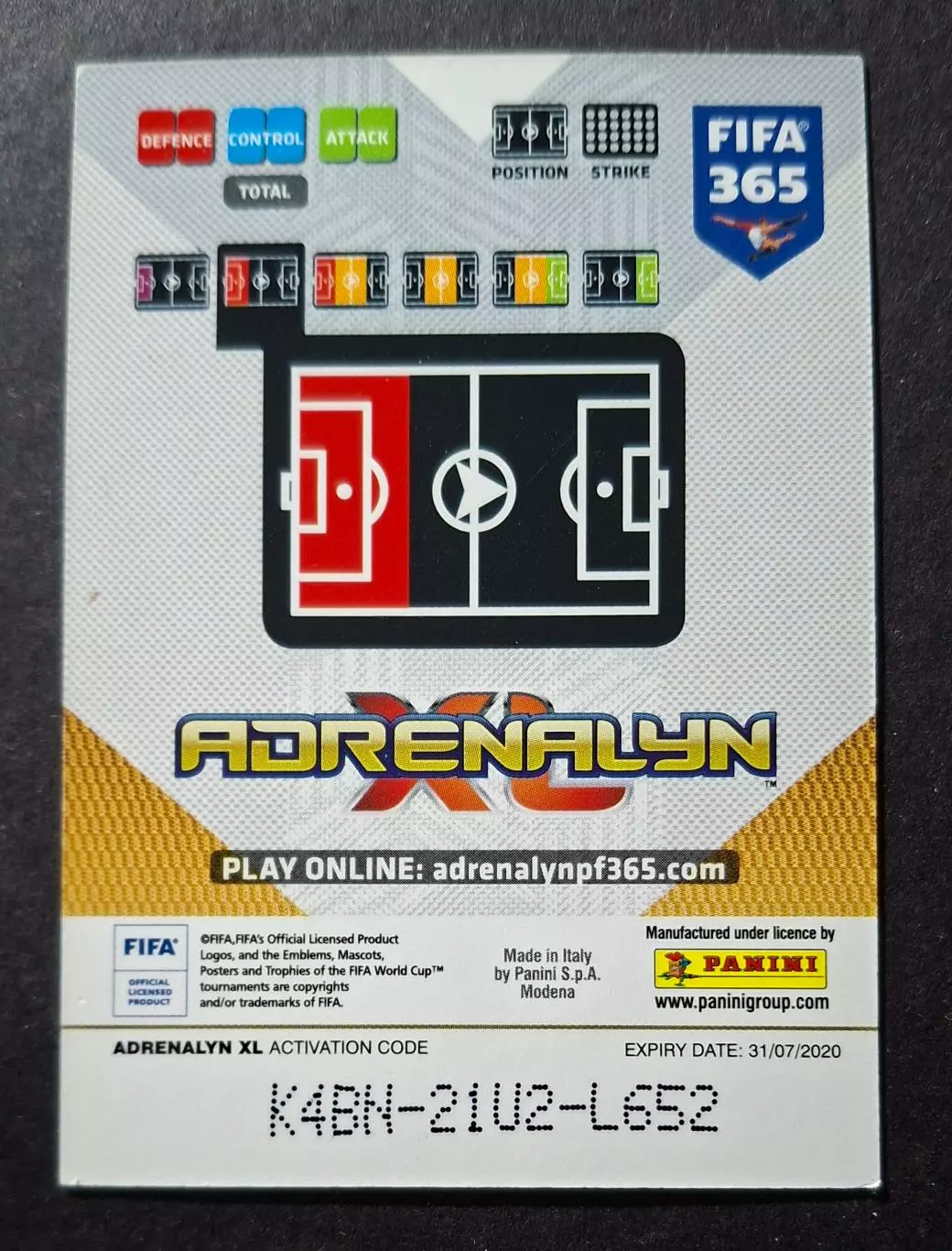 Картка Panini Daniele Rugani / Даніеле Ругані Ювентус Італія 2020 1