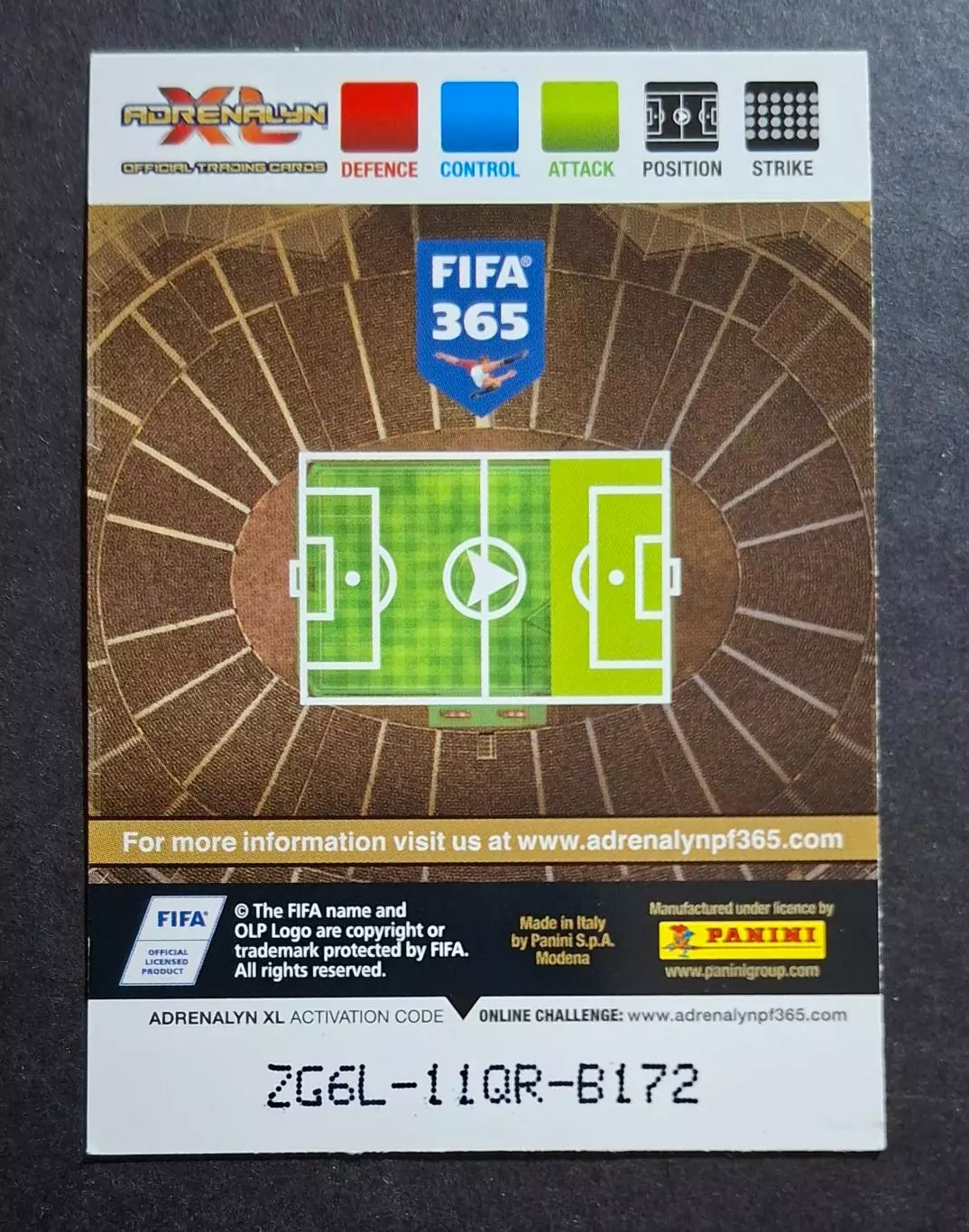 Картка Panini Simone Zaza / Сімоне Дзадза Ювентус Італія 1