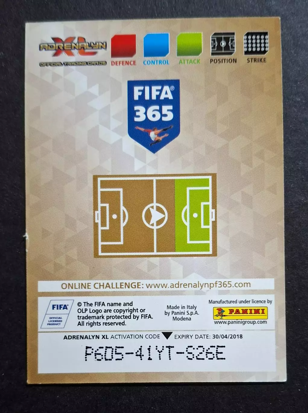 Картка Panini Juan Cuadrado / Хуан Куадрадо Ювентус Італія 2018 1