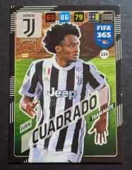Картка Panini Juan Cuadrado / Хуан Куадрадо Ювентус Італія Ліга Чемпіонів 2018