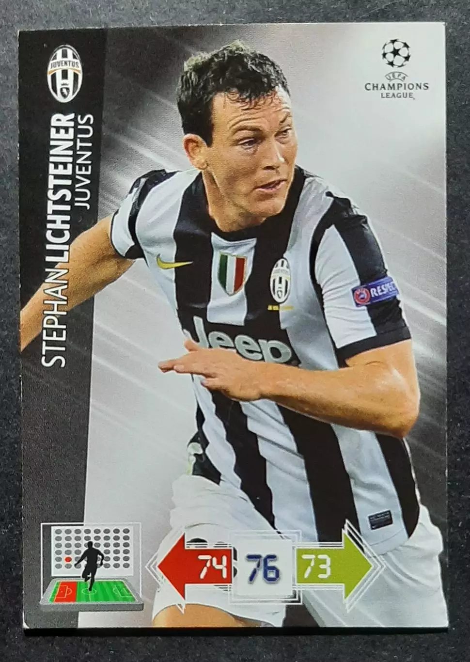 Картка Panini Stephan Lichtsteiner / Штефан Ліхтштайнер Ювентус 2012/13