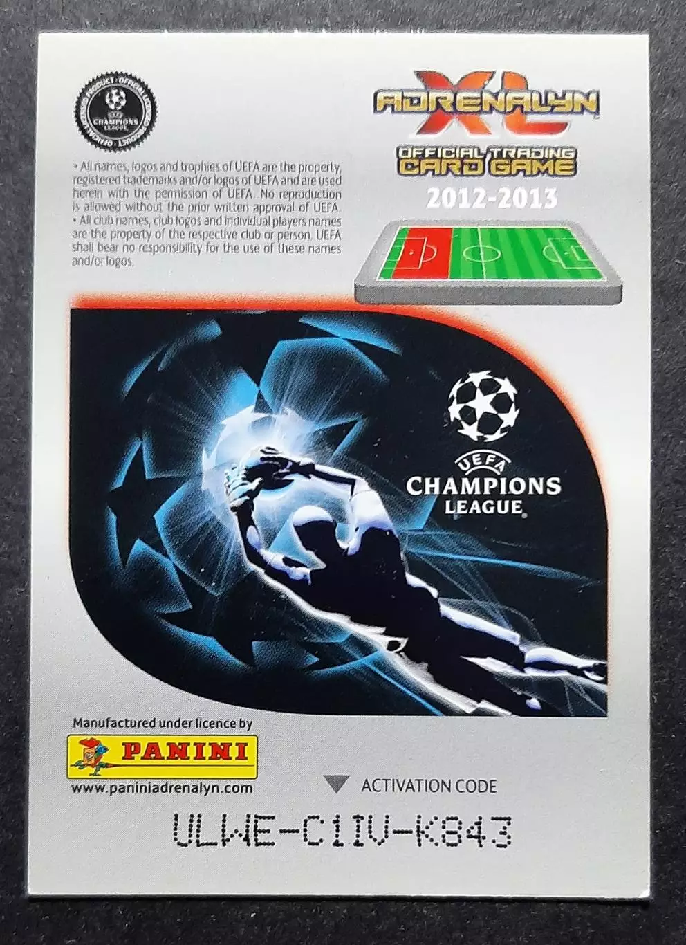 Картка Panini Stephan Lichtsteiner / Штефан Ліхтштайнер Ювентус 2012/13 1