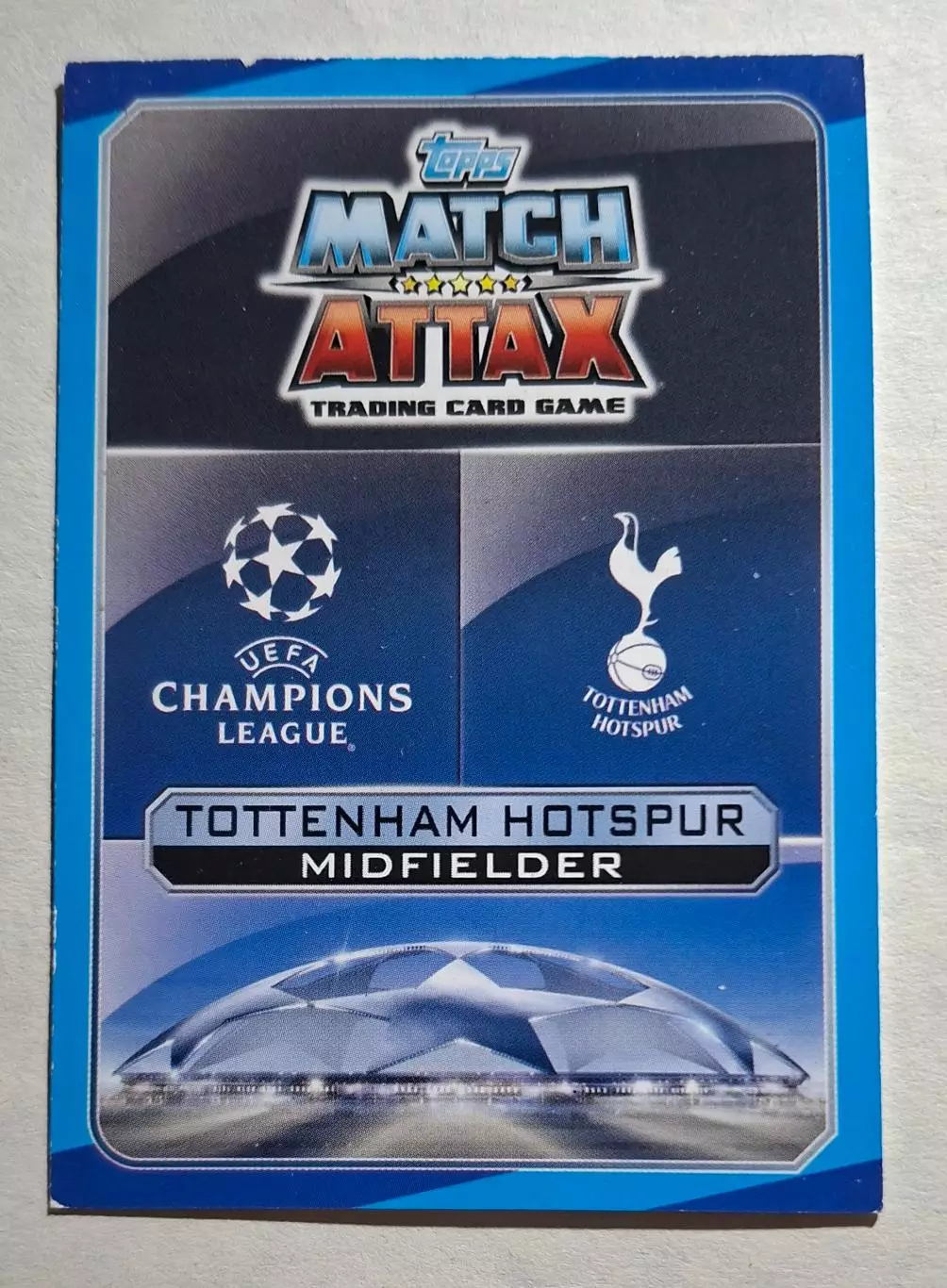 Картка Topps Eric Dier / Ерік Даєр Тоттенгем Англія Ліга Чемпіонів 2016/17 1