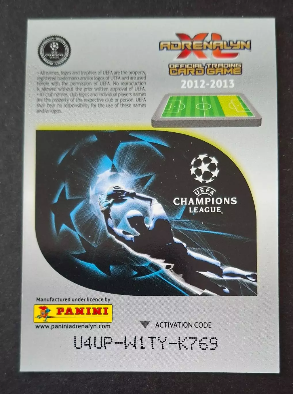 Картка Panini Alessandro Matri / Алессандро Матрі Ювентус Італія ЛЧ 2012/13 1