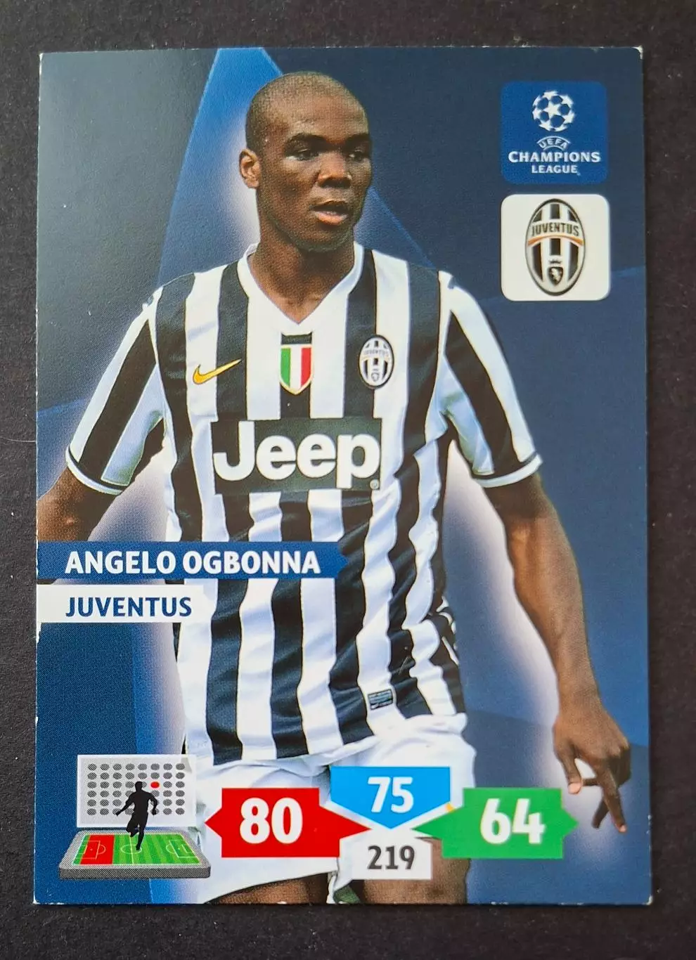 Картка Panini Angelo Ogbonna / Анджело Огбонна Ювентус Італія 2013/14