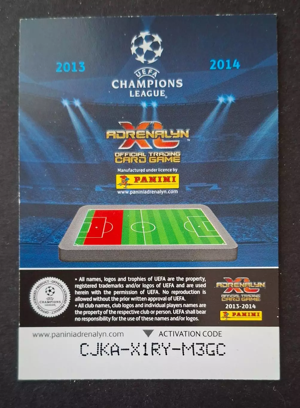 Картка Panini Angelo Ogbonna / Анджело Огбонна Ювентус Італія 2013/14 1