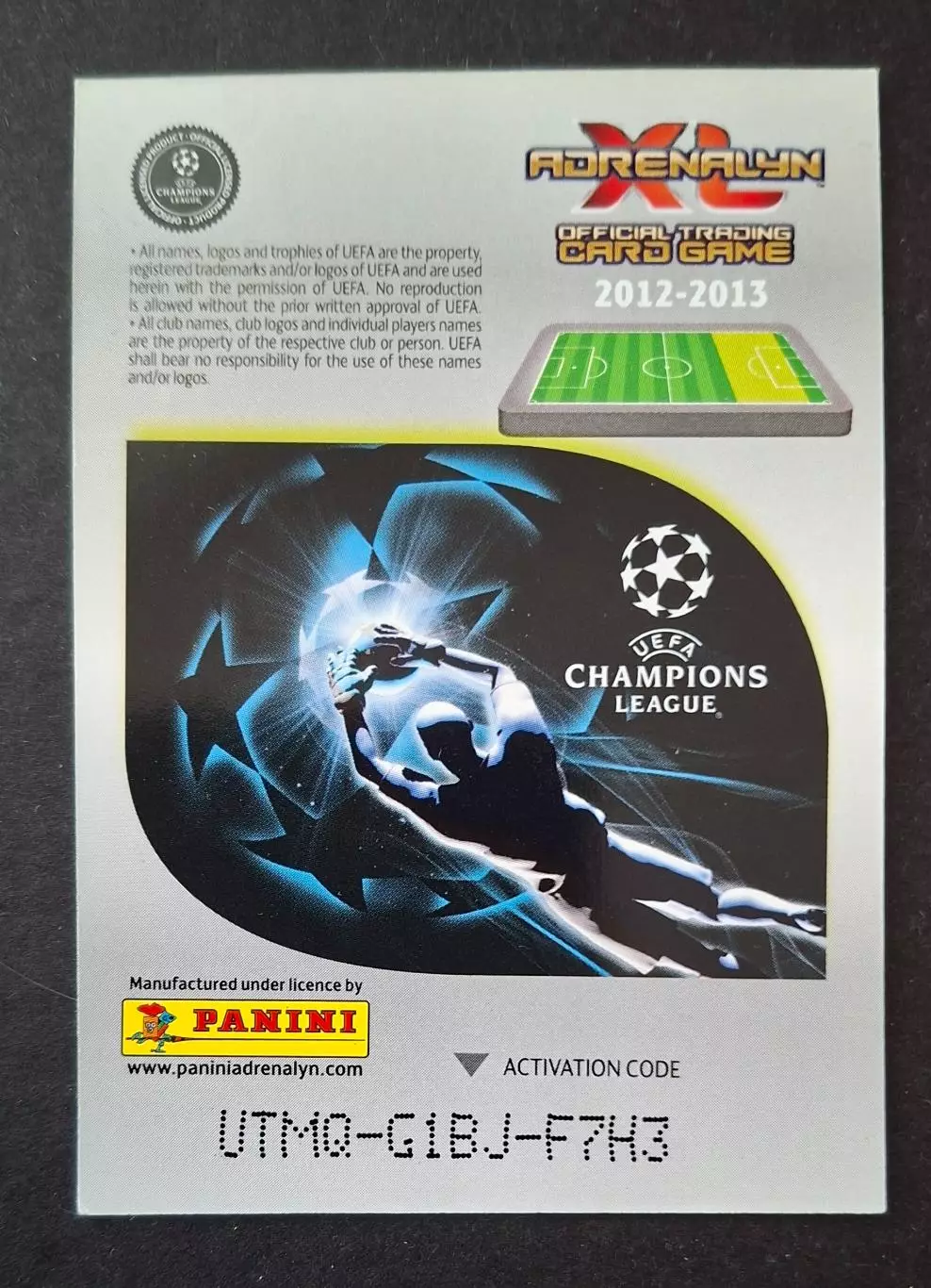 Картка Panini Sebastian Giovinco / Себастьян Джовінко Ювентус Італія 2012/13 1