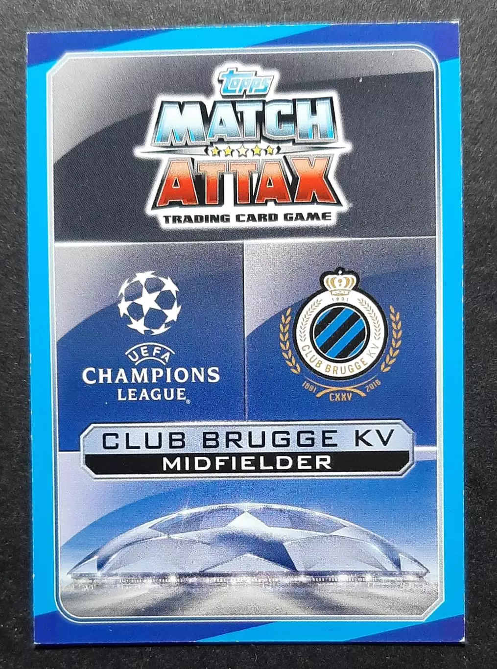 Картка Topps Claudemir /Клаудемір Брюгге Бельгія Ліга Чемпіонів 2016/17 1