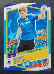 Картка Topps Bjorn Engels / Бйорн Енгелс Брюгге Бельгія Ліга Чемпіонів 2016/17
